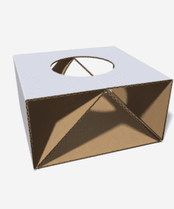 yxh010 trapezoidal folded corner zipper box circular double sided folder (ينسخ)