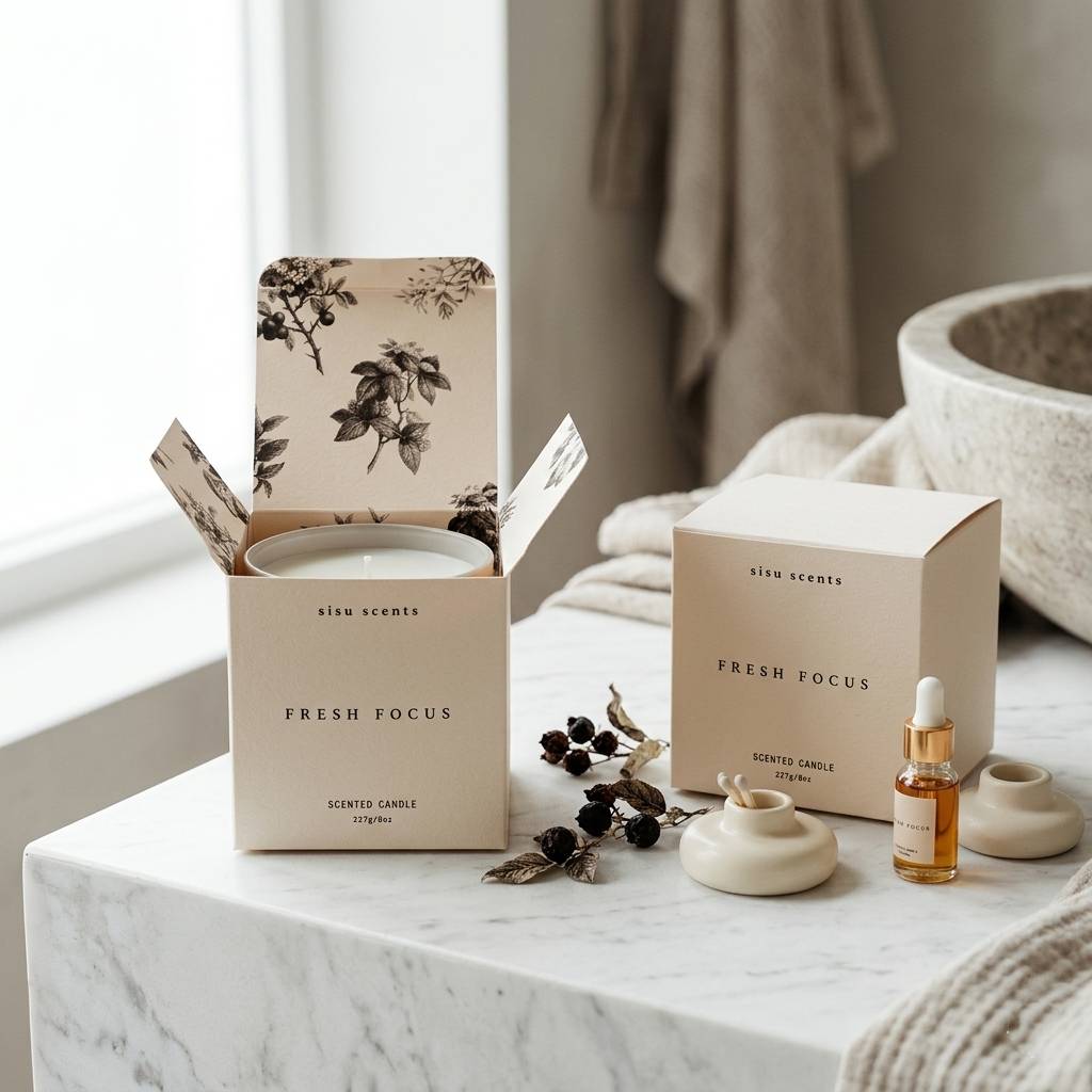 Rigid Paper Packaging for Candle Jars Rigid Paper Packaging for Candle Jars