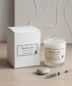 Custom Label Candle Packaging Box