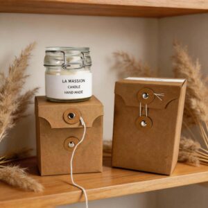 Custom Printed Aroma Candle Packaging Box with Minimalist Design Custom Printed Aroma Candle Packaging Box with Minimalist Design