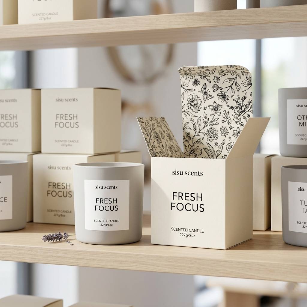 Eco-Friendly Botanical Candle Box Eco-Friendly Botanical Candle Box