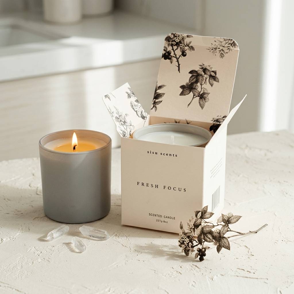 Vintage Style Scented Candle Packaging Vintage Style Scented Candle Packaging