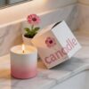 Floral Printed Scented Candle Packaging