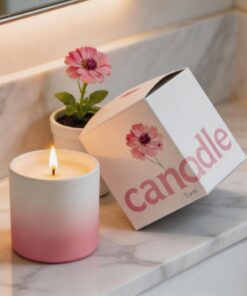 Floral Printed Scented Candle Packaging