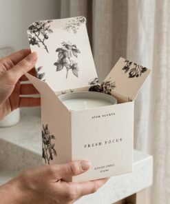 Botanical Printed Paper Candle Box