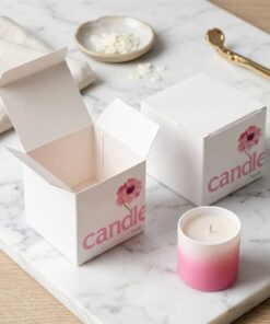 Custom Typography Candle Paper Box
