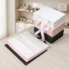 Eco-Friendly Foldable Presentation Boxes with Satin Ribbon for Retail