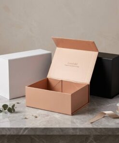 Personalized Name Folding Gift Box in Bronze Brown