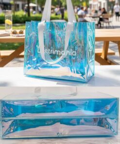 Custom Logo Iridescent Hologram Bags Wholesale For Trendy Brands