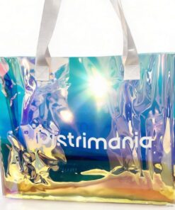 Durable Iridescent Holographic Tote Bags Custom Printed In Bulk