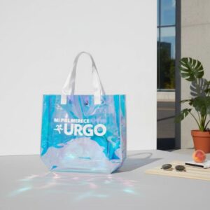 Custom Printed Logo Hologram Gift Holographic Packaging Bag Custom Printed Logo Hologram Gift Holographic Packaging Bag
