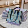 Custom Logo Hologram Bag With Sleek Black Trim Wholesale