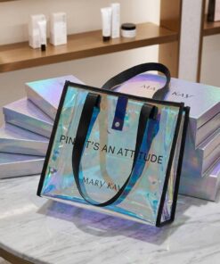 Custom Logo Hologram Bag With Sleek Black Trim Wholesale