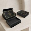 Sleek Magnetic Gift Boxes Featuring Precision Custom Gold Foil Branding