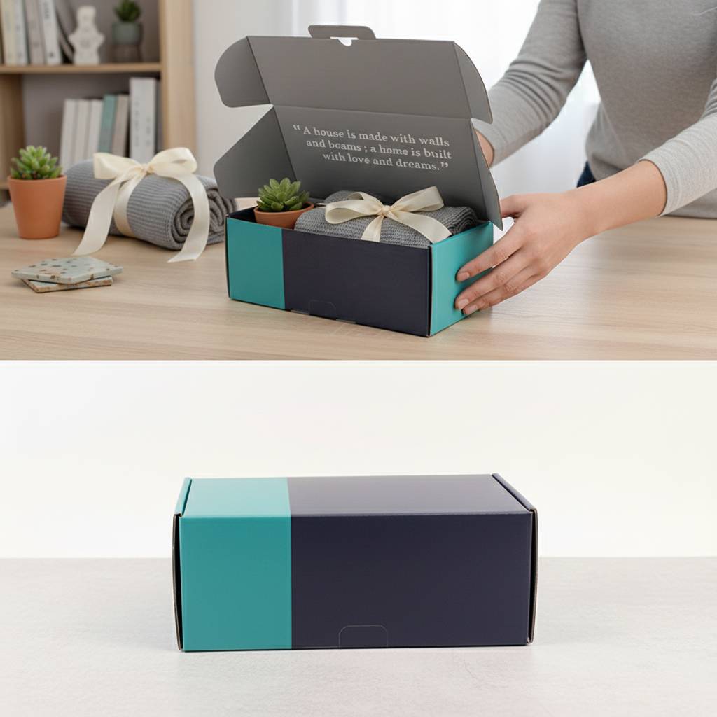 Modern Minimalist Two Tone Mailer Boxes For Gift Sets Modern Minimalist Two Tone Mailer Boxes For Gift Sets