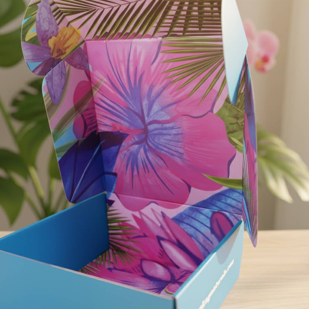 Custom Logo Corrugated Mailer Box for Summer Subscription Kits Custom Logo Corrugated Mailer Box for Summer Subscription Kits
