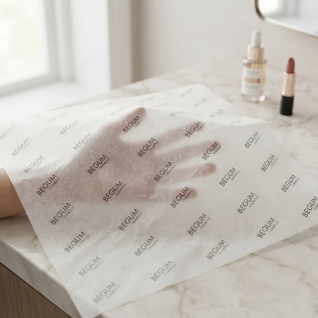 Luxury Branded Logo Tissue Paper for Skincare and Perfume Packaging Luxury Branded Logo Tissue Paper for Skincare and Perfume Packaging