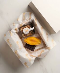 Custom Tissue Paper Sheet for Chocolate and Dried Fruit Box Packaging