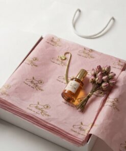 Custom Printed Pink Tissue Paper For Luxury Brand Packaging