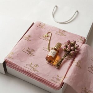 Custom Printed Pink Tissue Paper For Luxury Brand Packaging