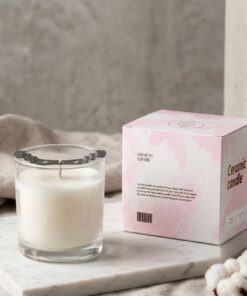Custom design paper packaging for jar candle