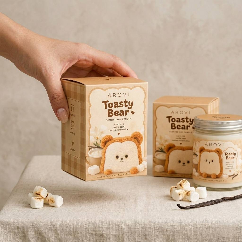 Custom printed paper box for jar candle Custom printed paper box for jar candle