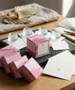 Personalized beauty product packaging box with logo