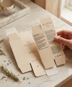 Custom printed paper box for hair growth oil bottle