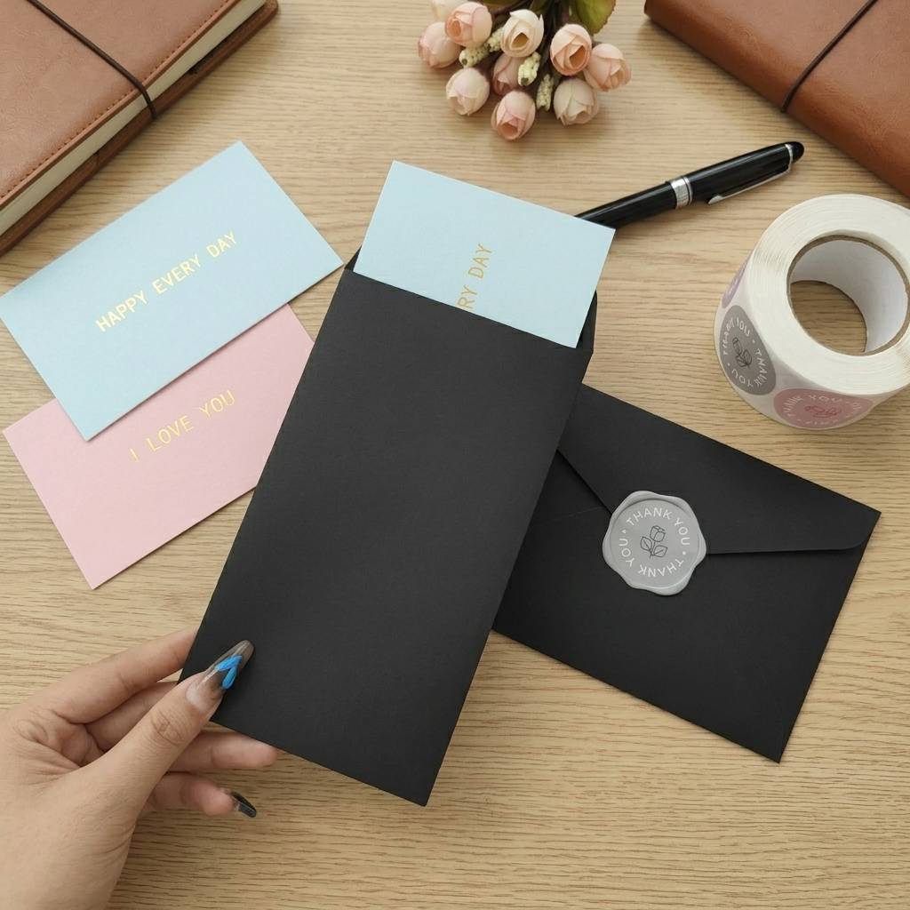 Custom black paper envelopes wholesale for invitations Custom black paper envelopes wholesale for invitations