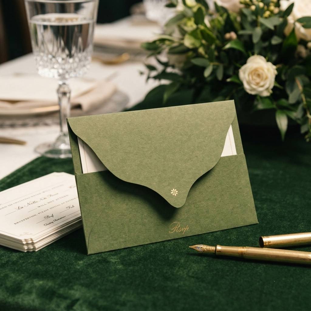 Custom euro flap green card envelopes supplier Custom euro flap green card envelopes supplier