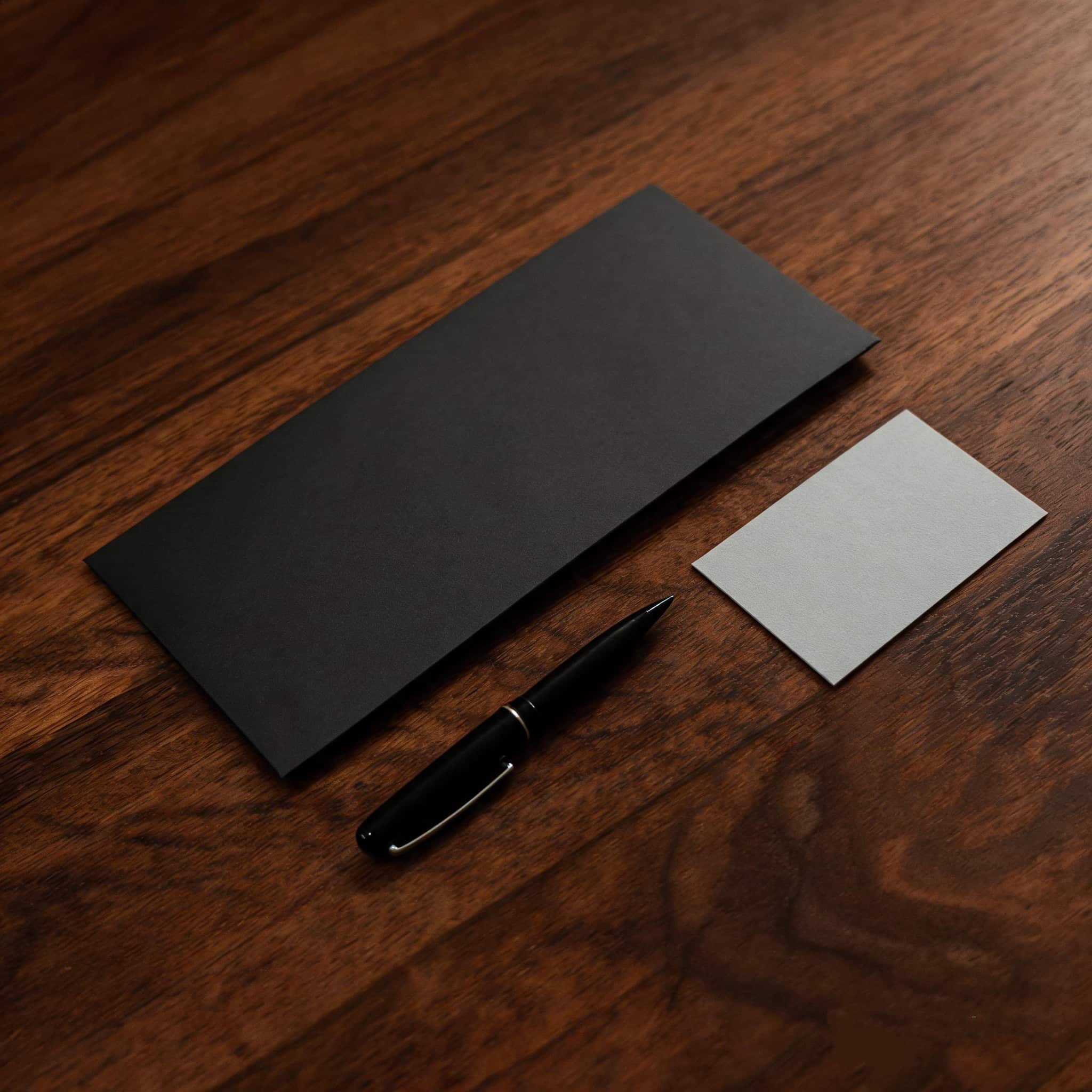 Custom logo printed black greeting card paper envelopes Custom logo printed black greeting card paper envelopes