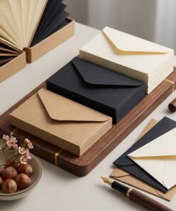 Bulk kraft, black and white cardstock envelopes supplier