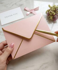 Premium pastel pink specialty paper envelopes factory
