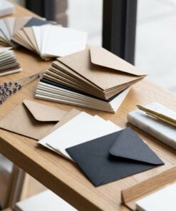 Custom eco-friendly assorted color paper envelopes wholesale