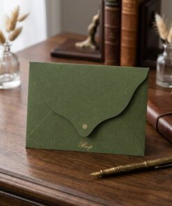 Luxury gold foil stamped RSVP envelopes bulk