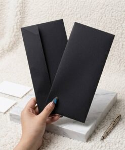 Premium black specialty paper business envelopes wholesale