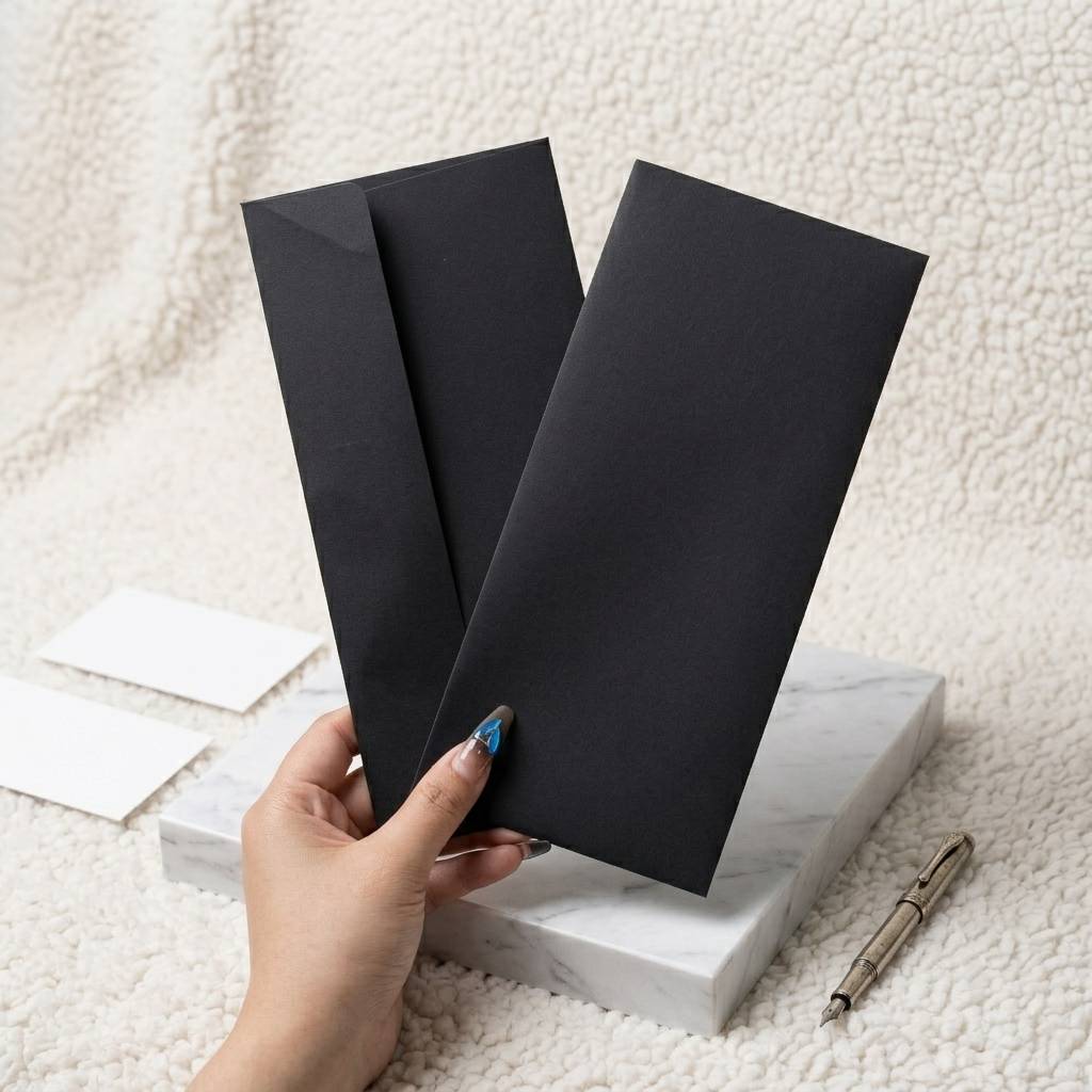 Envelope 07 Premium black specialty paper business envelopes wholesale