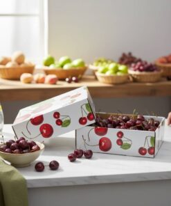 Modern Minimalist Style Color Printed Fruit Gift Box