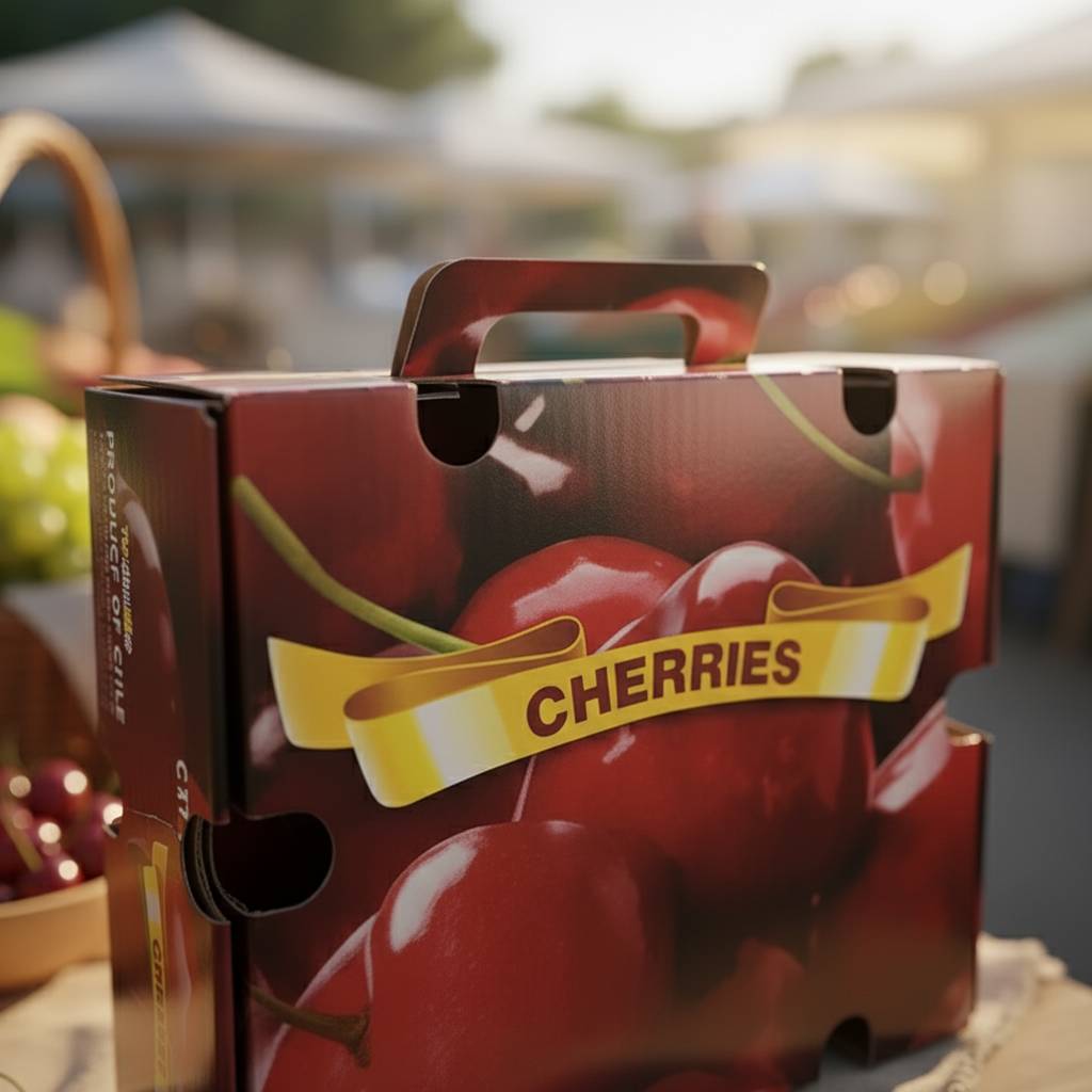 Custom printed cherry gift box packaging Custom printed cherry gift box packaging