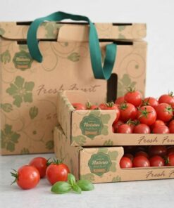 Organic Vegetable and Tomato Dedicated Paper Display Box Customization