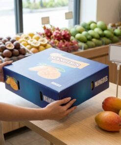 Custom logo fresh produce packaging box