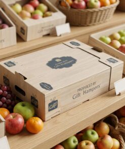 Custom wholesale printed luxury fruit gift hamper folding paper box