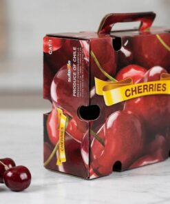 Custom logo fruit paper box for cherries