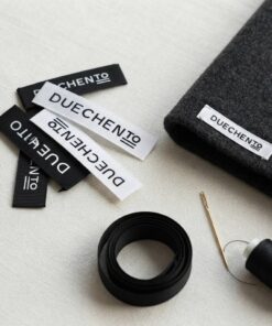 Luxury apparel branding woven accessories