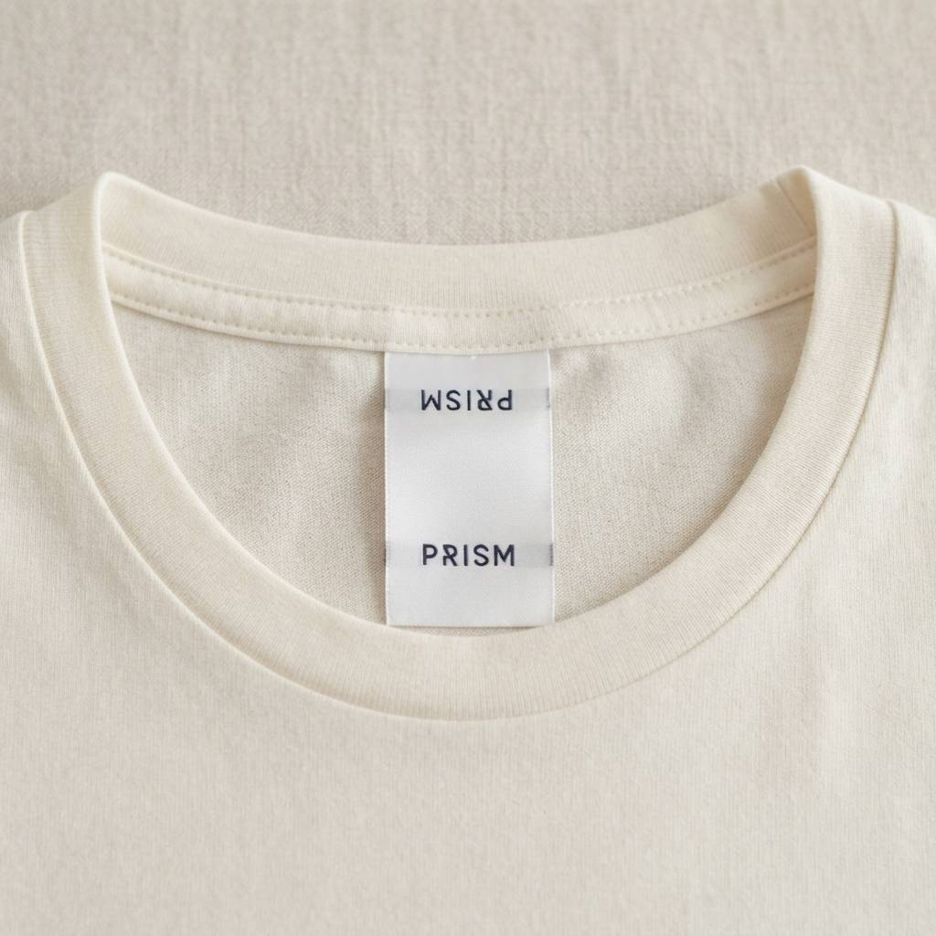 Custom logo loop fold woven labels Custom logo loop fold woven labels