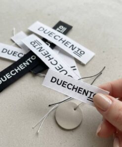 Customized heavy ribbed woven main labels