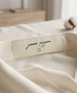 Personalized signature style clothing woven labels