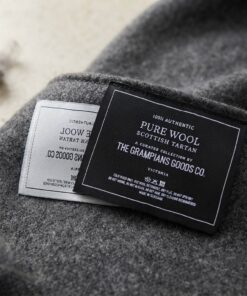 Pure wool clothing brand woven labels custom