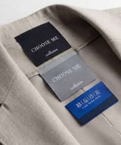 High-density fashion brand woven main tags