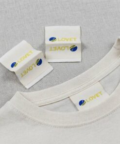 Personalized brand logo fabric labels bulk